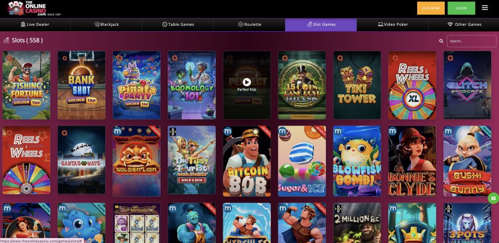 TheOnlineCasino Online Slot Games